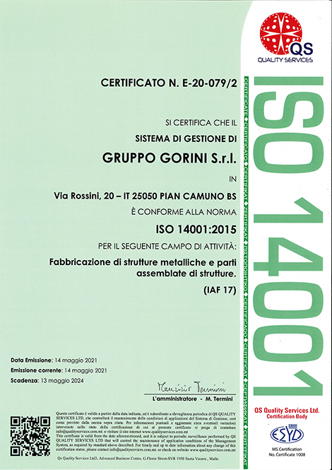 Certificazione ISO 14001
